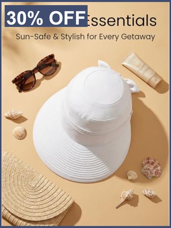 2-in-1 Sun Visor Hat Zipper Off Ponytail Friendly Lightweight Quick Dry UV main image 4